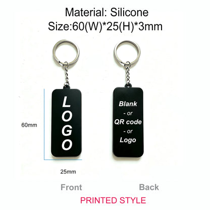 Custom 2D/3D Soft Rubber Key Chain Silicone Personalized Logo PVC Keyring Fashion Keychains Customizable Key Holder Chain