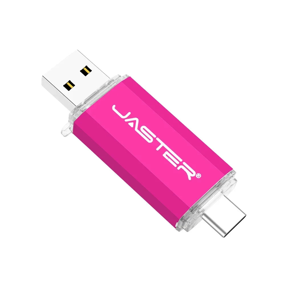 TYPE-C USB Flash Drive 128GB OTG Pen Drive 64GB Creative Business Gifts Memory Stick 32GB Golden Pink Pendrive Blue Red U Disk