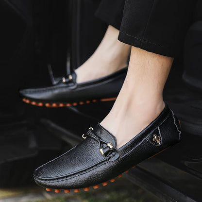 MAEDEF Men Loafers Shoes Formal Dress Shoes Business Casual Shoes for Men Wedding Party Office Shoes Soft PU Leather Loafers Men