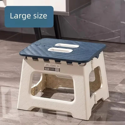 Compact Folding Portable Stool with Handle, Anti-Slip Seat for Hiking, Camping, Fishing, and Outdoor Activities