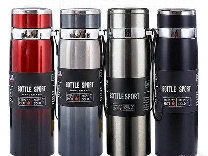 1L Stainless Steel Vacuum Insulated Thermal Flask Bottle for Hot Cold Water Coffee Tea Portable Double Wall BPA Free