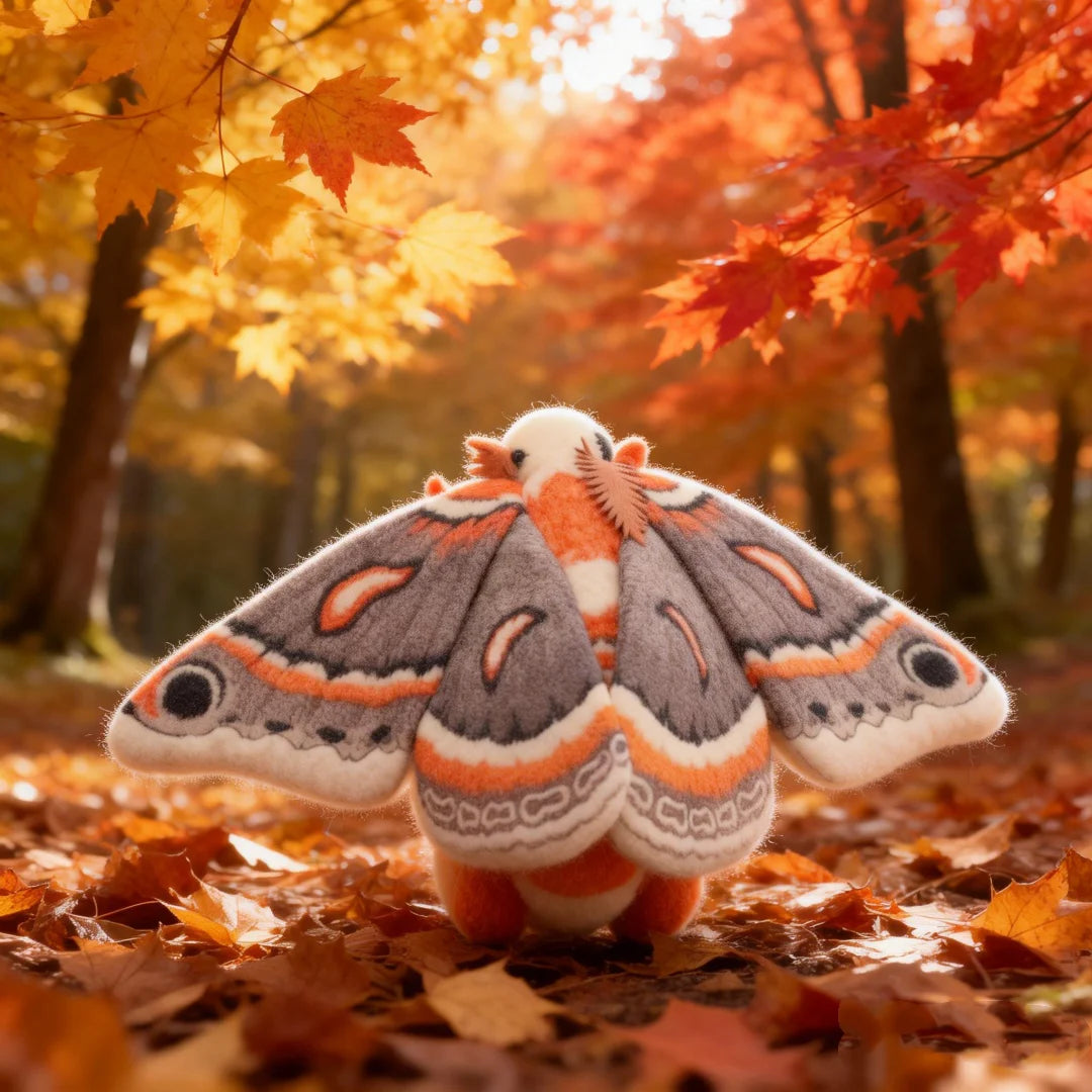 Hyalophora Cecropia Plush Toy Lifelike The Cecropia Moth Stuffed Animals Insect Enthusiasts Kids Christmas Gifts Home Decor