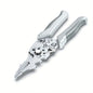 Ergonomic Grip Stainless Steel Electric Plier 8.5" Multi-purpose Wire Stripping Cutting Crimping Hand Tool