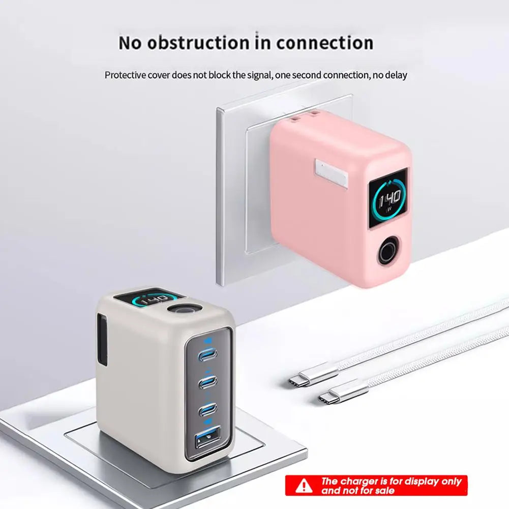 Soft Silicone Protective Case For Anker Zolo 140W Power Bank Portable Travel Shockproof Waterproof Carrying Protective Case