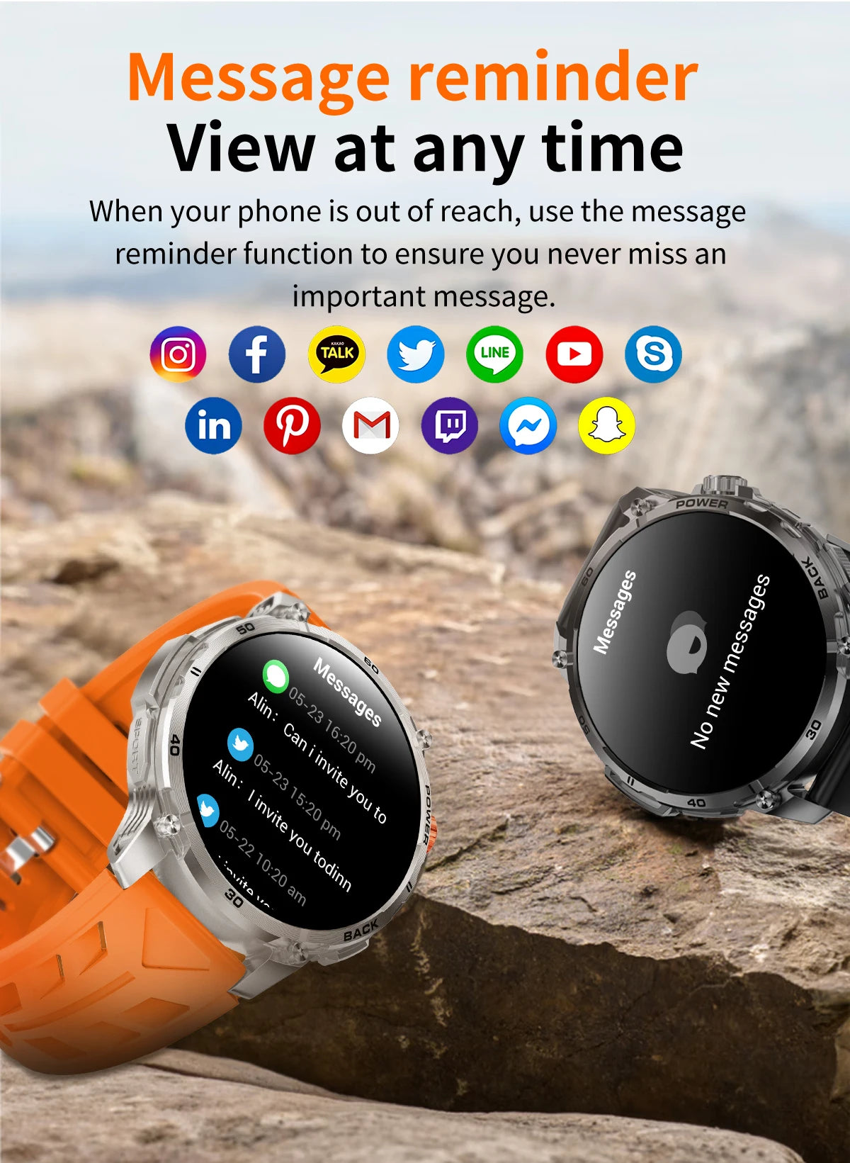 LIGE 2026 Nowy Wojskowy Smartwatch Męski Bateria 1000mAh Wodoodporny 5ATM GPS Rozmowy Bluetooth Wyświetlacz AMOLED Sportowy Smartwatch dla Mężczyzn