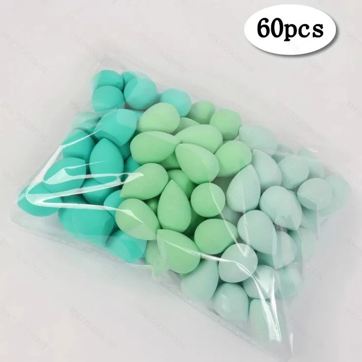 3/20/60Pcs Portable Reusable Water Drop Shape Mini Blender Sponge Beauty Cosmetic Foundation Cosmetic Sponge Makeup Blender