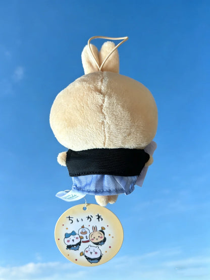 jiyi New Year Kimono Plush Keychain Japanese Anime Cute Usagi Hachiware 10cm Pendant Soft Fluffy Bag Charm Accessory for Fan