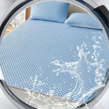 Breathable Cooling Mattress Skin-friendly Comfortable Ice Silk Bed Mat Pad Lightweight Washable Smooth Air Condition Cushion
