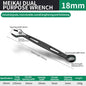 8mm-32mm Ratchet Wrench Dual-purpose Metric Setdouble Offset Ring Spanner Universal Spanner For Car Repair Hand Tool