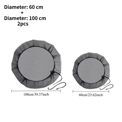 Rainwater Collector Tank Mesh Cover Drawstring Screen Net for Rain Barrel Water Bucket Garden Outdoor Cleaning Tool Use Reusable