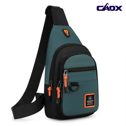 Fashion Men's Chest Bag Handbag Lightweight Oxford Fabric Crossbody Shoulder Bag Stylish Casual Men's Waist Packs Male Chest Bag