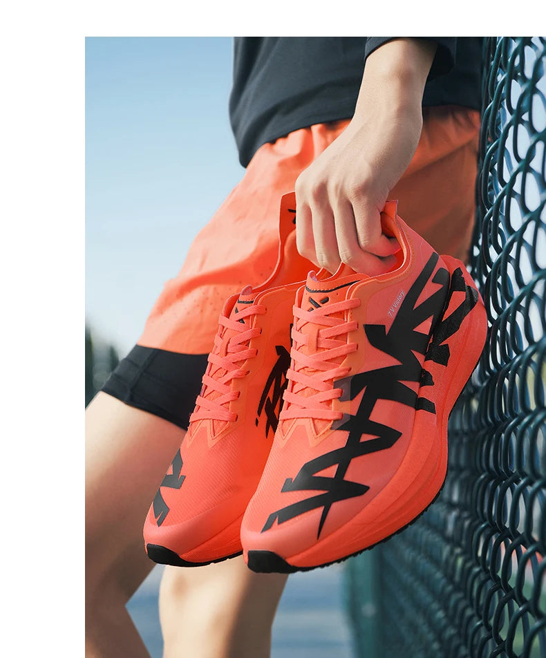 Running Shoes Man Carbon Board Marathon Sports Professional Breathable Lightweight Womens Comfortable Athletic Sneakers Antislip