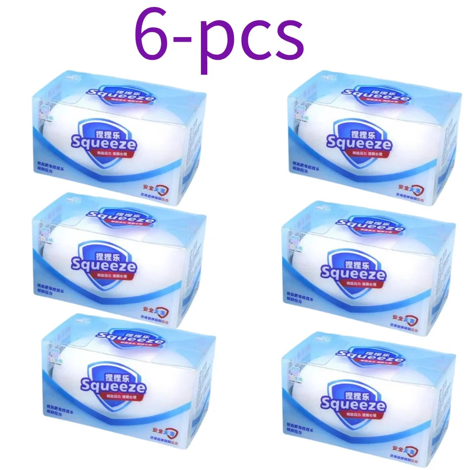 Hot Squishy Soap Party Favors Gifts Simulated Soap Anti-Stress Fidget Toy Squishy Soap Desktop Accessiories Birthday Party Gifts