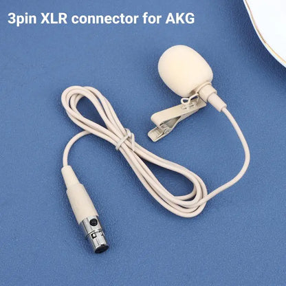 Microphone 80-20KHZ ZL-F1720 S/A/B/C/D Beige Lapel Clip Mic With 2pcs Cover Microphone Replace Accessories
