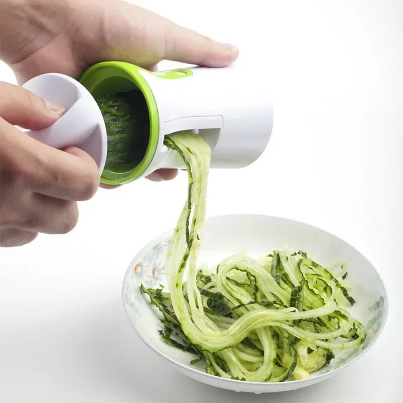 LMETJMA Zucchini Pasta Noodle Spaghetti Maker Heavy Duty Spiralizer Vegetable Slicer Vegetable Spiral Slicer Cutter  KC0335