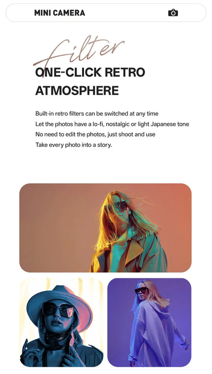 2025 New Thumb Pocket CCD Digital Camera HD Retro Mini Camera Portable Keychain Camera Outdoor Travel Photo Recorder Gift