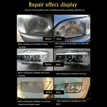 800ml Headlights Liquid Polymer Headlight Chemical Polish Repair Fluid Refurbishment Scratch Repair Polishing Headlights Kit
