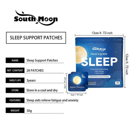 Gentle Safe Sleep Support Acupoint Patches Deep Relaxing Anti‑Insomnia Stickers Stress Fatigue Reliever Portable Sleep Aid Patch