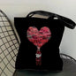 Classic Red Drink D-Dr P-PePper Storage Bags Canvas Double-Sided Print Fashion Shoulder Tote Shopping Bag Gift Eco Handbags
