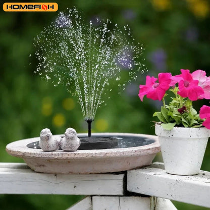 Mini Solar Water Fountain - Solar-Powered Pool/Pond Waterfall, Outdoor Garden Decoration & Bird Bath Supplies
