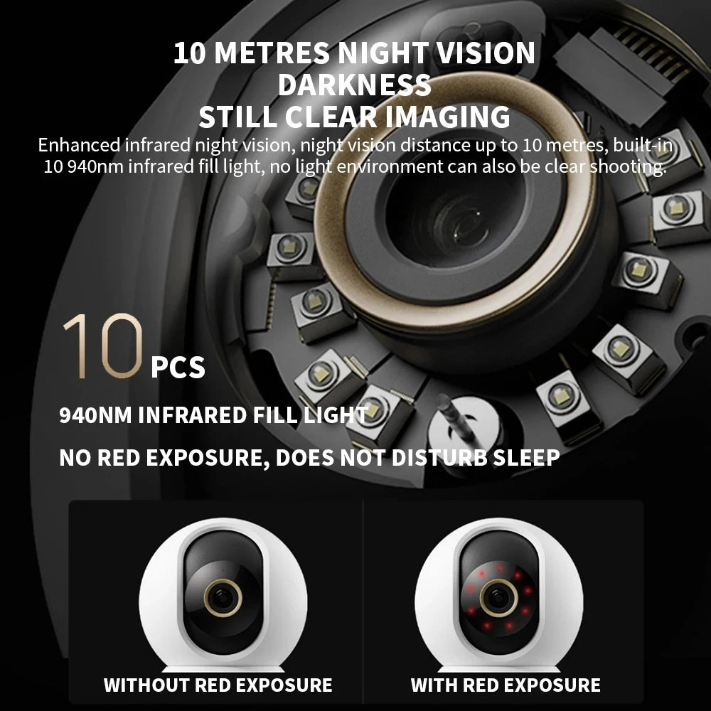 Xiaomi C700 Smart Camera 4K Ultra HD 8MP AI Human Tracking Low-Light Full Color Night Vision Mobile Surveillance