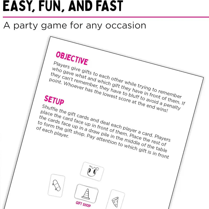 #@That's Not A Hat-Fun Bluffing & Memory Party Game for All Ages Components | Ideal for Family Gatherings | Great Replay Value