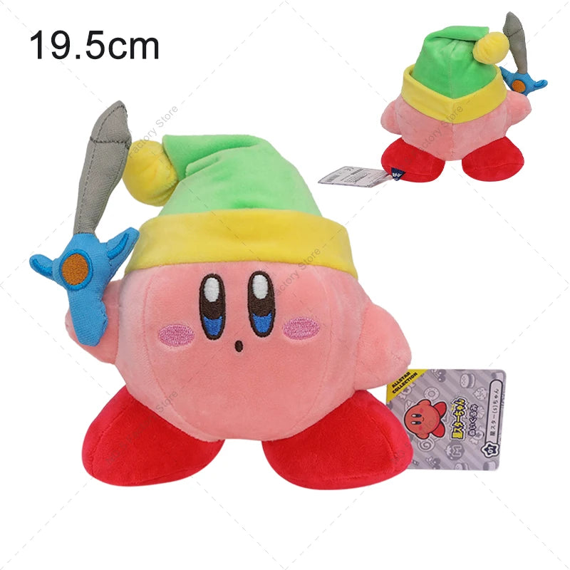 Cute Multicolor Kirby Plush Toy Kawaii Anime Star Kirby Sword Kirby Waddle Doo Elfilin Stuffed Doll Peluche Birthday Gifts