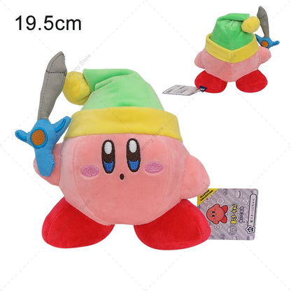 Cute Multicolor Kirby Plush Toy Kawaii Anime Star Kirby Sword Kirby Waddle Doo Elfilin Stuffed Doll Peluche Birthday Gifts