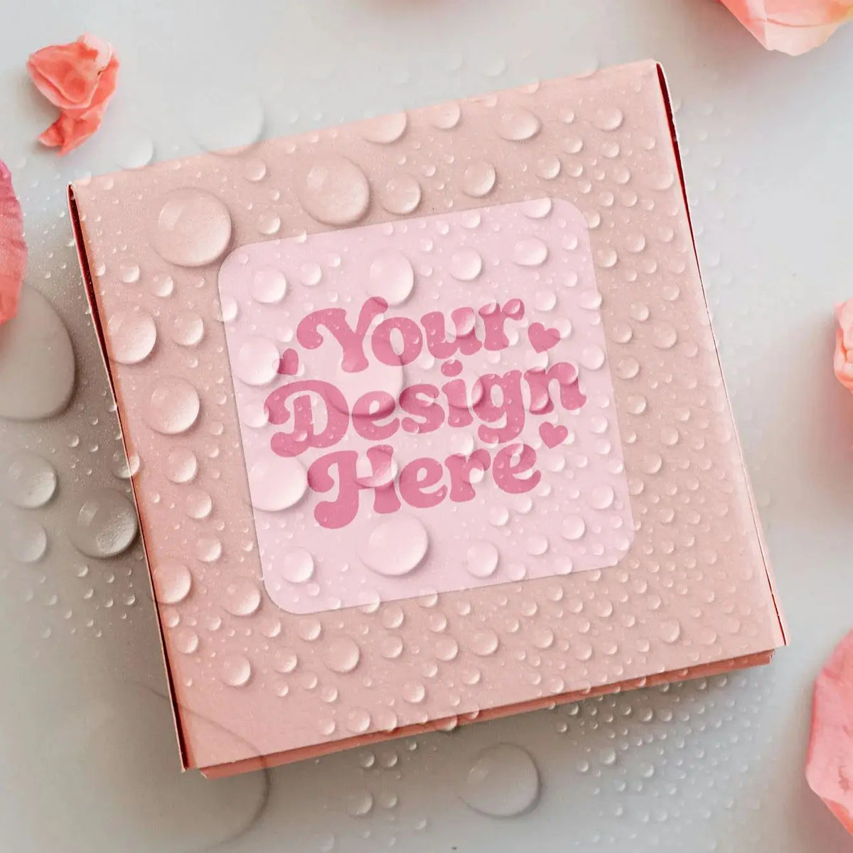 1/70/120/240/420 Pcs Custom Square Clear Waterproof Stickers Personalized for Party Label Packaging