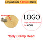 Custom Branding Iron Personalized LOGO Stamp for Woodworking Steak BBQ Leather Craft Brass Heating Tool DIY Steak Burger Wood