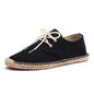 Male Casual Canvas Hemp Insole Fisherman Light Shoes Ethnic Style Men Espadrille Flats Shoes Summer Casual Shoes Driving Shoes