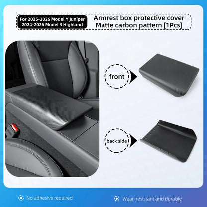 For Tesla Model Y Juniper Model 3 Highland  Armrest Box Protect Cover Soft Case Center Console Anti-Scratch 2026 Car Accessories
