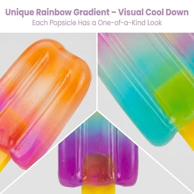 Needoh Nice Cream Cone Nice-Sicle Squishy Squeeze Toy Gradient Non-toxic for ADHD Stress Anxiety Relieve Fidget Sensory Desk Toy