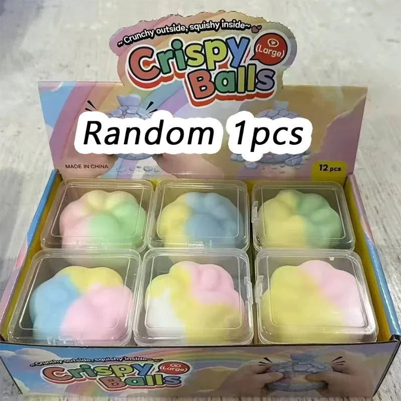 Multiple Series Squishy Stress Balls Slow Rebound Wax Skin Squeeze Toys Adult Quiet Sensory Fidget Toy Soothing Relieving Stress
