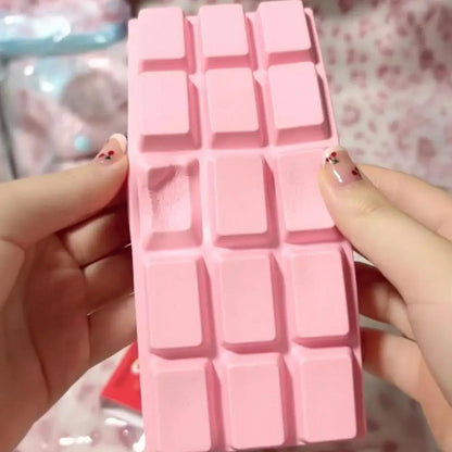Pink Slow Rising Chocolate Bar Squishy Toy  Food Squishies Office Sensory Stress Relief Squeeze Toys for Adults, Fidget Toy Gift