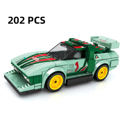 City Speed Racing MOC Car Sports Building Blocks Bricks Classic Rally sport Super Racer Vehicles Christmas gift Technical toys
