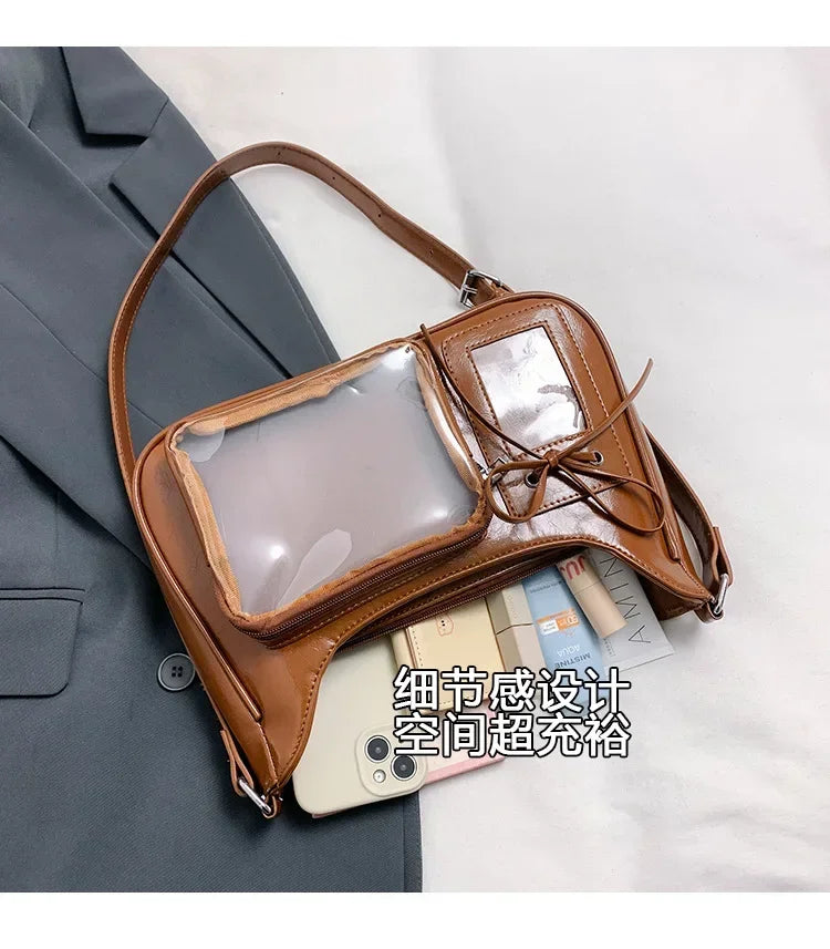 Koreańska Przezroczysta Torba Ita Bag JK Harajuku Duża Pojemność Torba Na Ramię Dla Kobiet Dziewcząt Torebka Y2k Kawaii Bolso Mujer