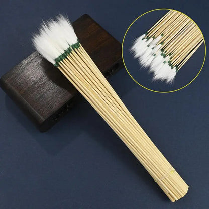 10PCS/Set Goose Earpick Wax Remover Curette Adult Bamboo Handle Ear Dig Tools Spoon Cleaner Stick Health Care