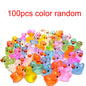 30/60/100PCS Luminous Mini Duck Micro Landscape Access Miniature Figurines Fairy Home Decoration Glow in the Dark Mixed Style
