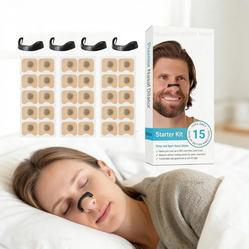 Sleep Nasal Strips Nose Breathe Better Sleeping Anti Snoring Magnetic Nose Clip Nasal Strips Sport Nasal Breathing Dilator Kits