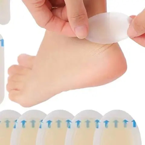24pcs Adhesive Hydrocolloid Gel Blister Plaster Heel Anti-wearing Heel Sticker Pedicure Patch Plaster Foot Care Tools