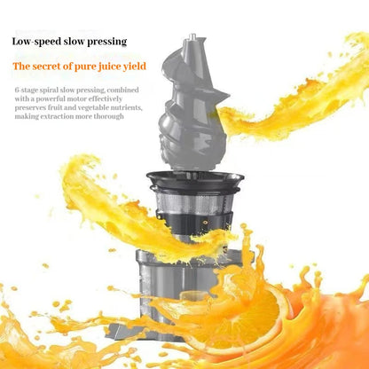 220V Juice Extractor Home Slag Separation Ginger Fruit Vegetable Juice Extractor Multifunctional Fruit Slow Juicer Automatic