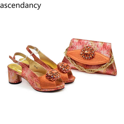 Classics Style New Arrivals Italian Women Shoes Matching Bag Set Shoes for Women and Bag 2024 Designer Luxury Wedding Pumps