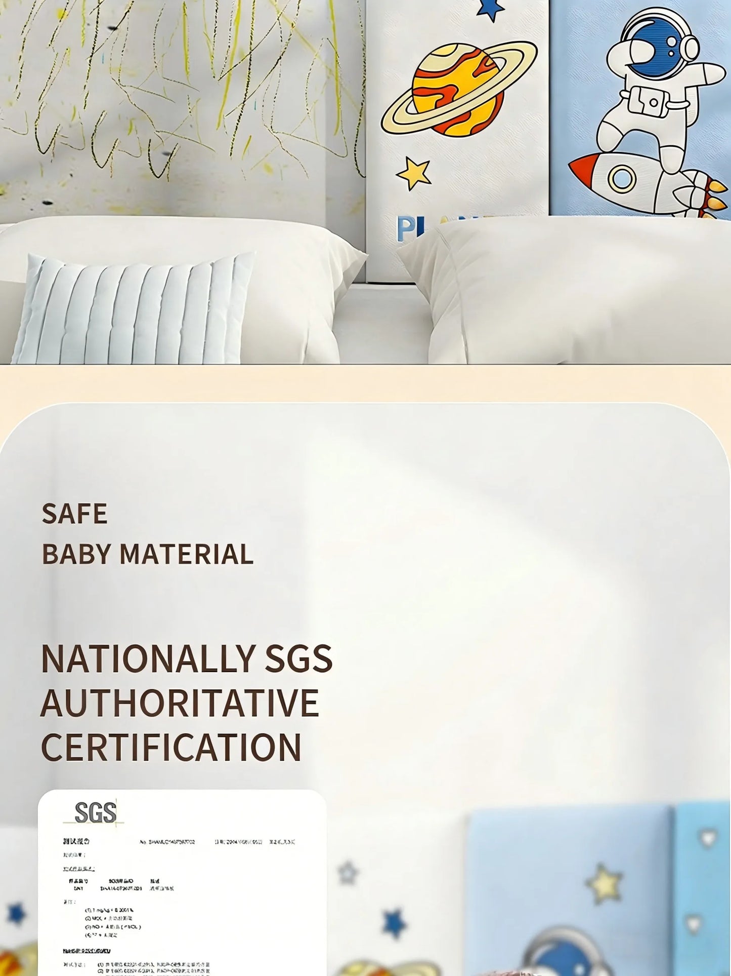 Self-Adhesive Anti-Collision Wall Padding for Kids, Tatami Style Bedside Headboard Cushion, Soft Wall Protector for Bedroom