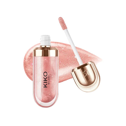 Kiko 3D Hydra Lip Gloss Non-fading Waterproof Blusher Moisturizing Shimmer Makeup Lip Gloss Lipstick Brun Pearly Mauve Liner