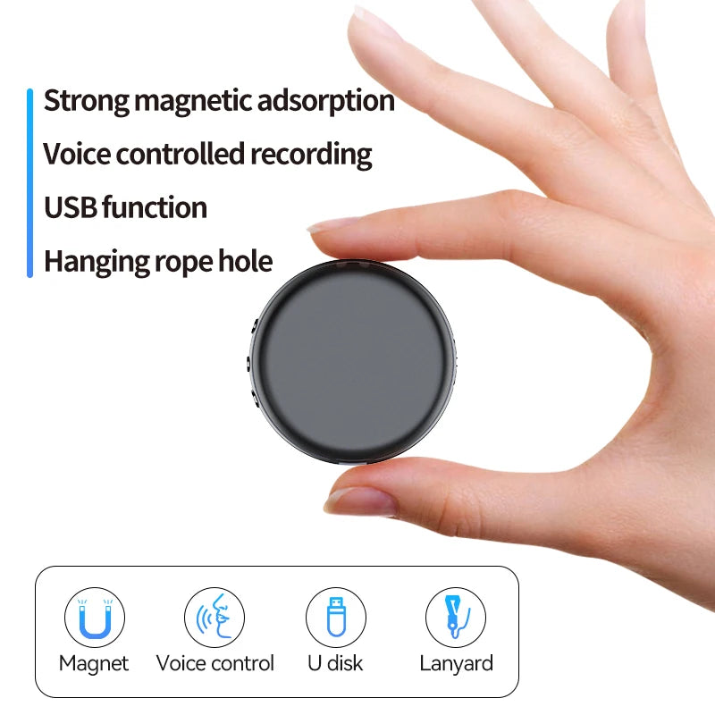 4-64GB 100Hour Digital Voice Recorder Activated USB Flash Driver Magnet Dictaphone HD Noise Reduce Sound Audio Record MP3 Player