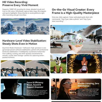 2026New AI Smart Glasses Minimalist Premium Bluetooth Calling Real-time Translation/4K Video Ultra-light TR90 Compatible Eyewear