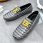 Man Shoes Leather Casual Shoes for Man Luxury Hand Sewn Fashion Flats Summer Breathable Outdoor Male Slip on Loafers Designer