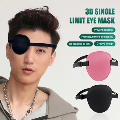 Single Eye Patch Adjustable 3D Foam Groove Breathable Eyeshade Eyes Medical Use Concave Strabismus Amblyopia Training Eye Mask