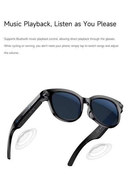 Lenovo Smart AI Glasses 8K 1600W Camera Record Bluetooth Calling Music Player Sunglasses Color Change AI Translation Glasses Men